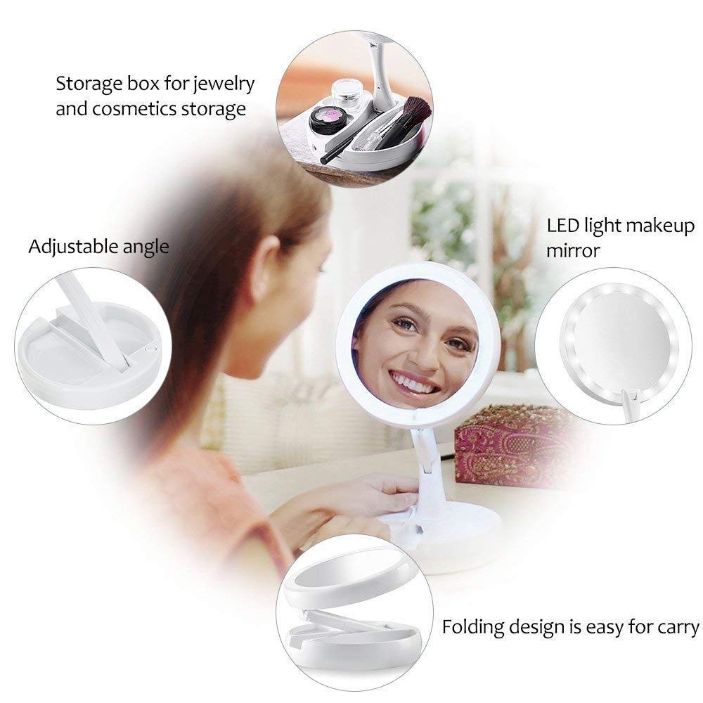 Electric LED Double Side Mirror