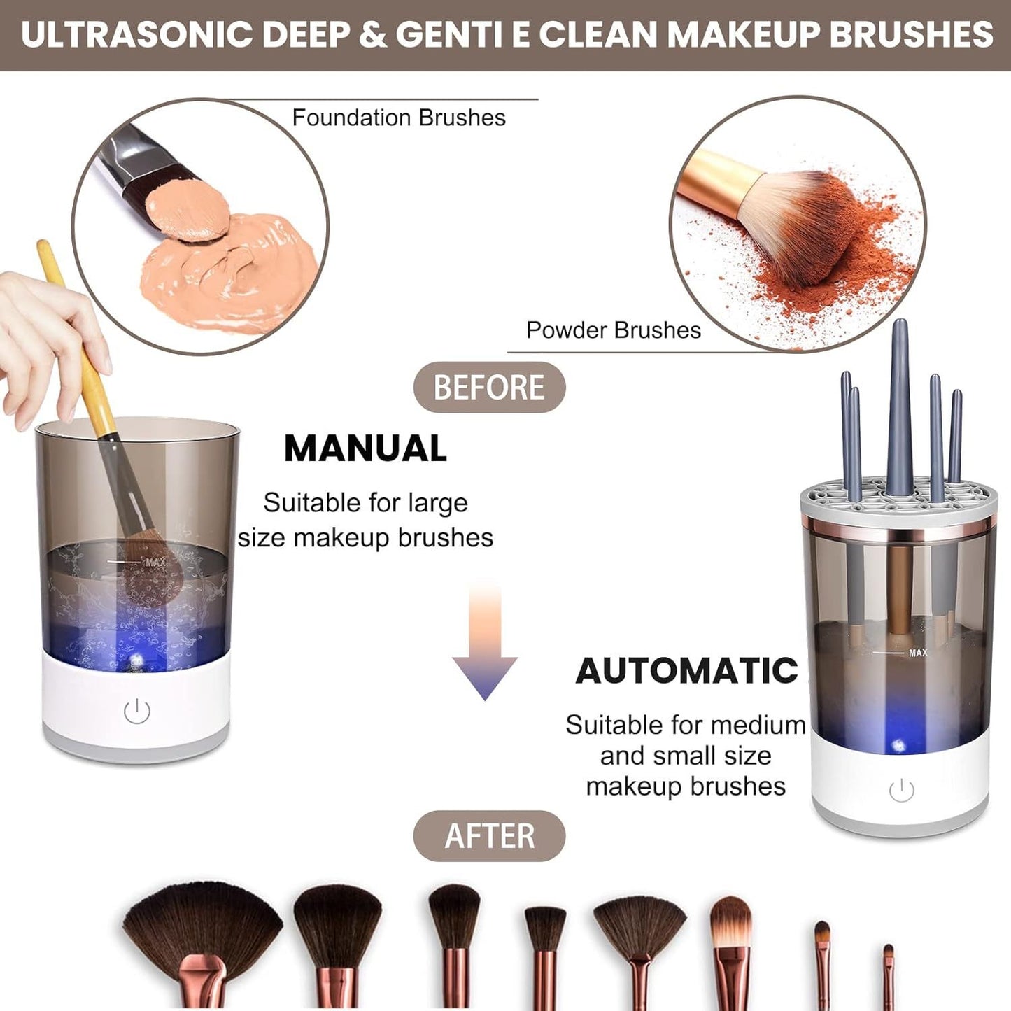 Makeup brush cleaner
