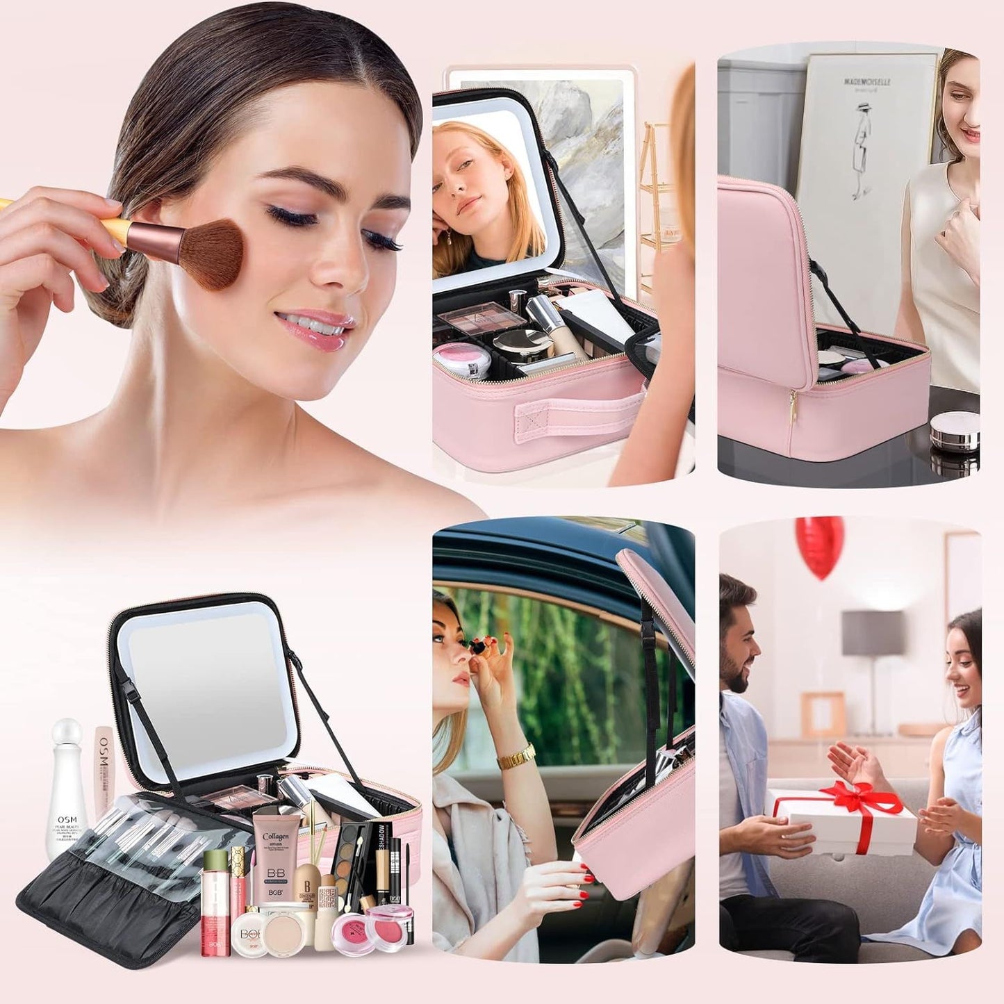 Led makeup mirror