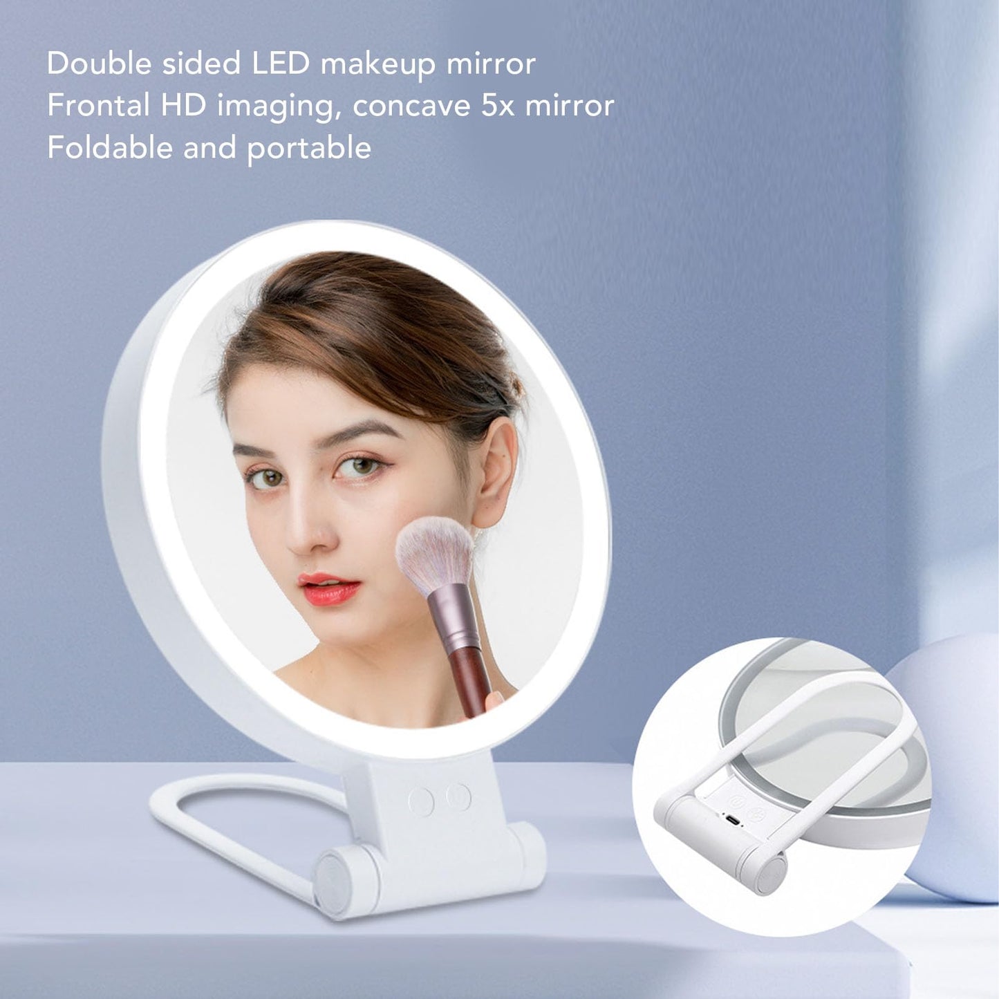 Electric LED Double Side Mirror