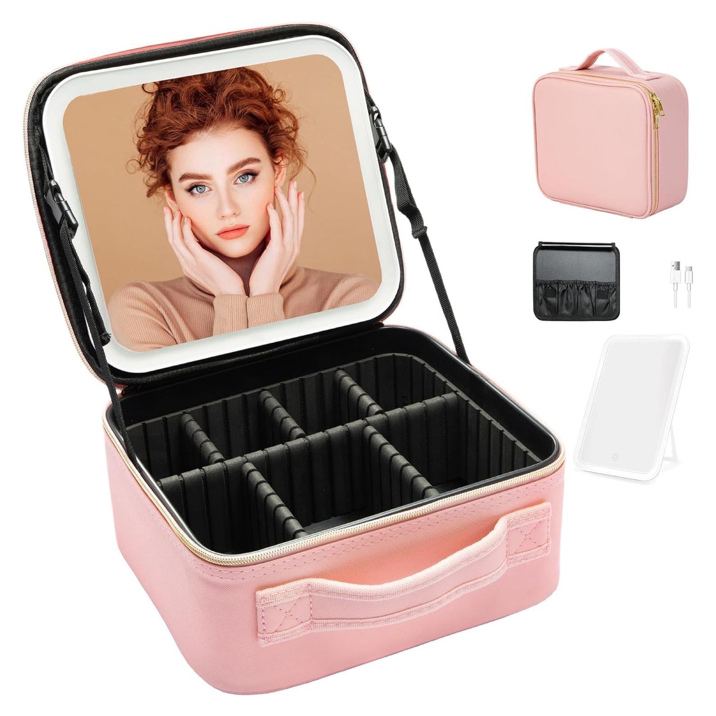 Led makeup mirror