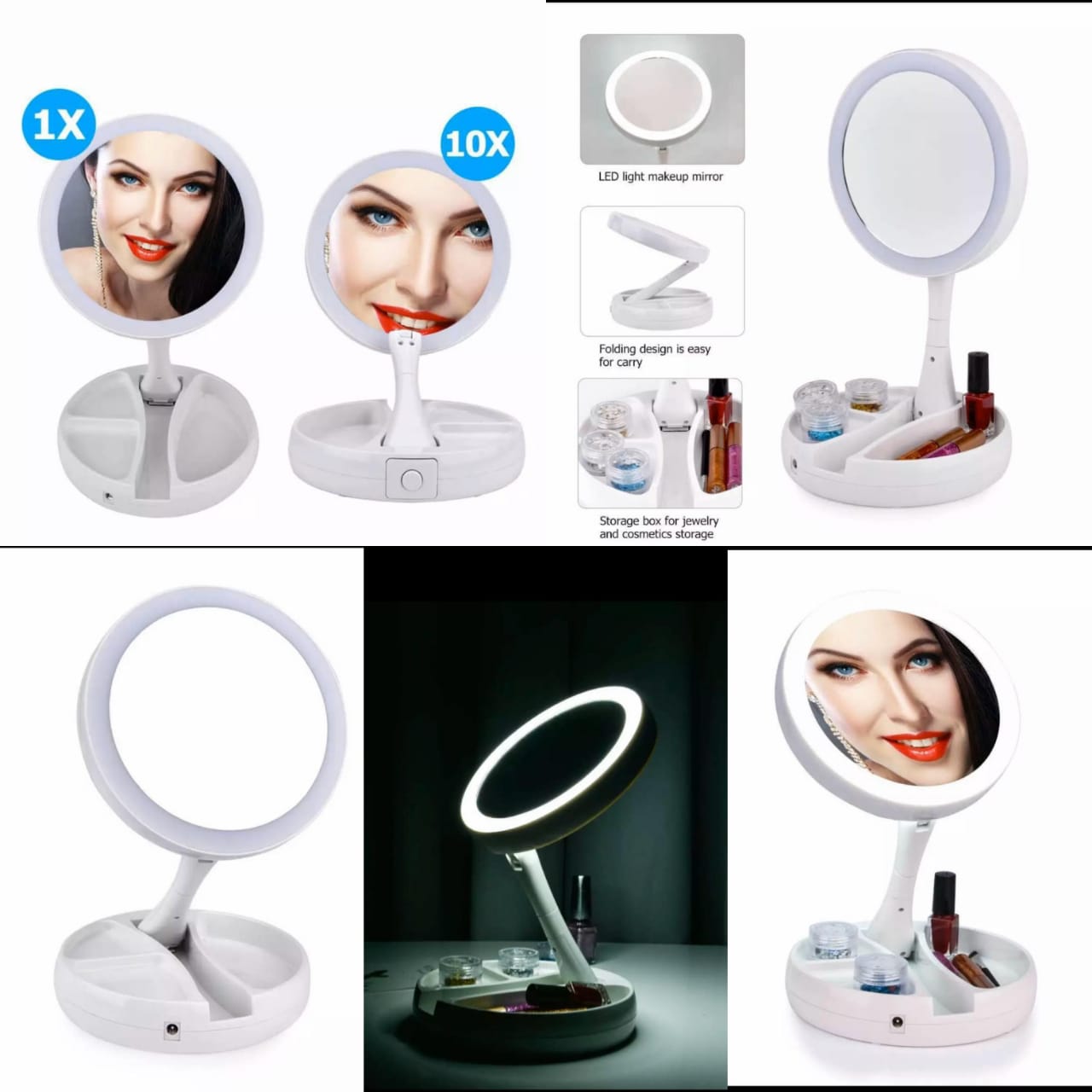 Electric LED Double Side Mirror