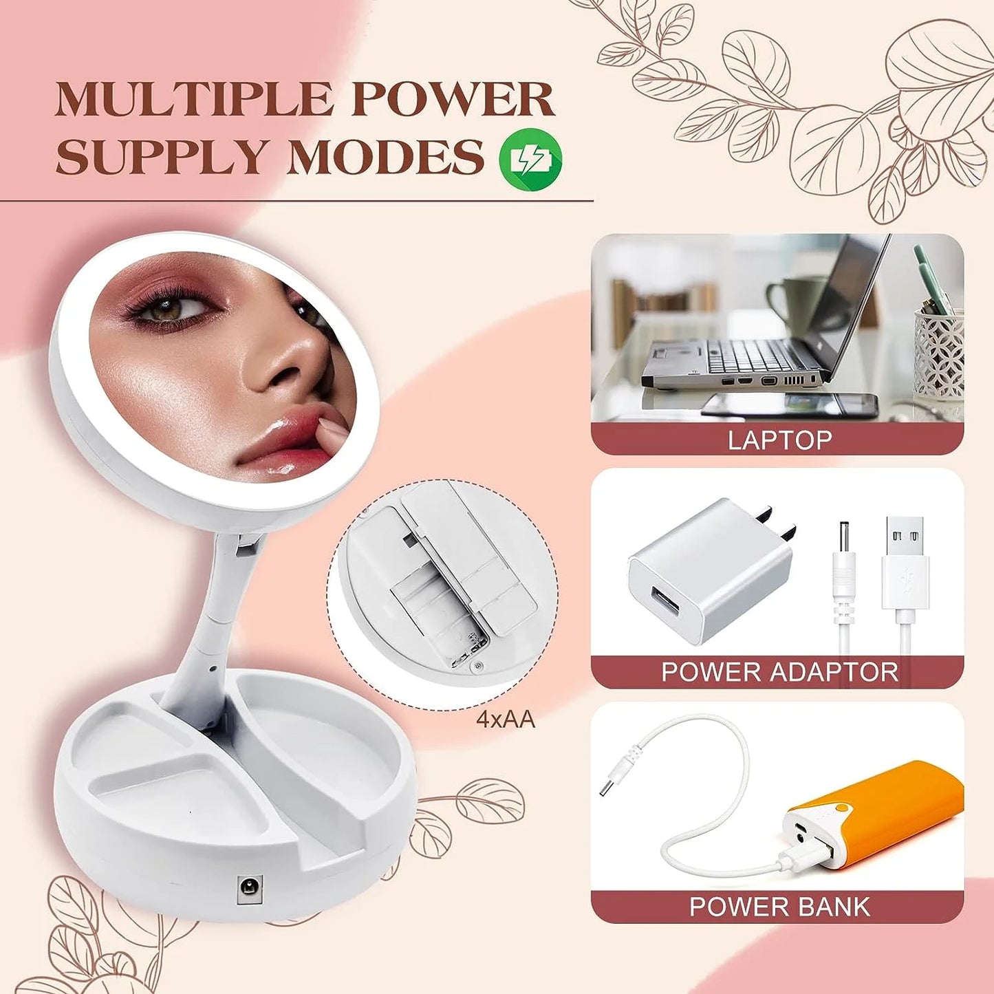 Electric LED Double Side Mirror